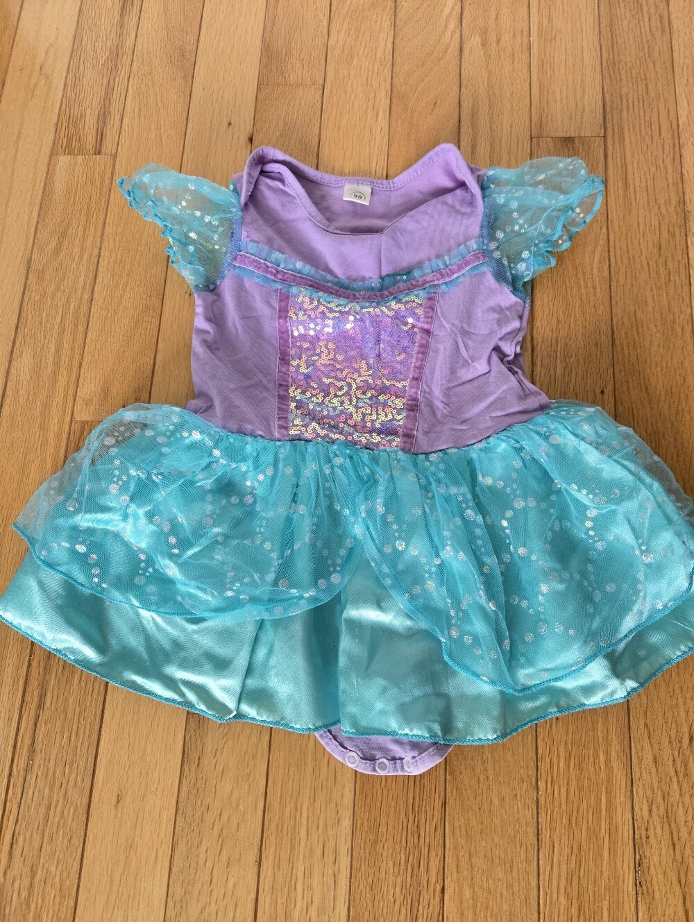 Kids Purple and Aqua Mermaid Costume Dress, 18m